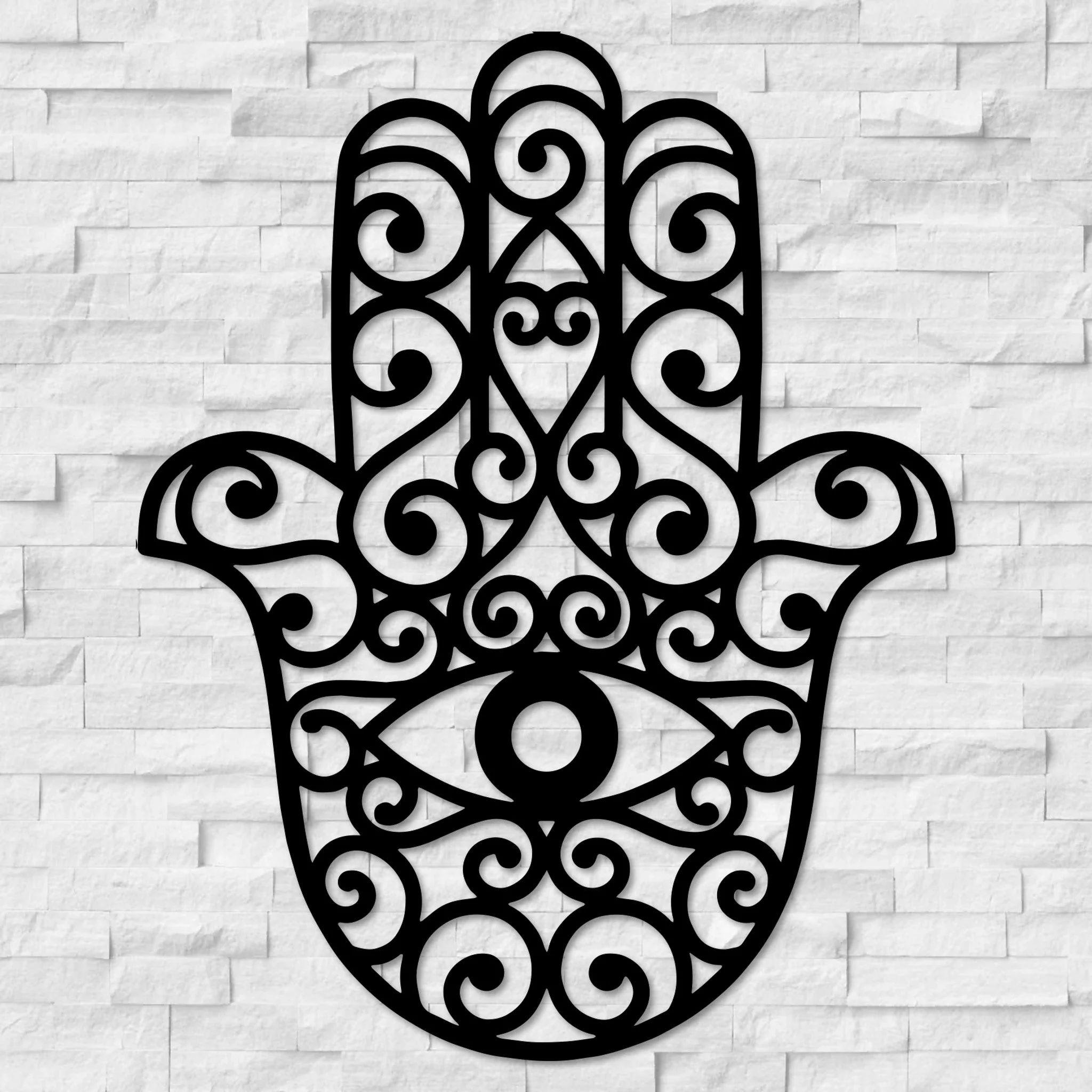 Hamsa Wall Art - Omega Custom Fabrication LLC