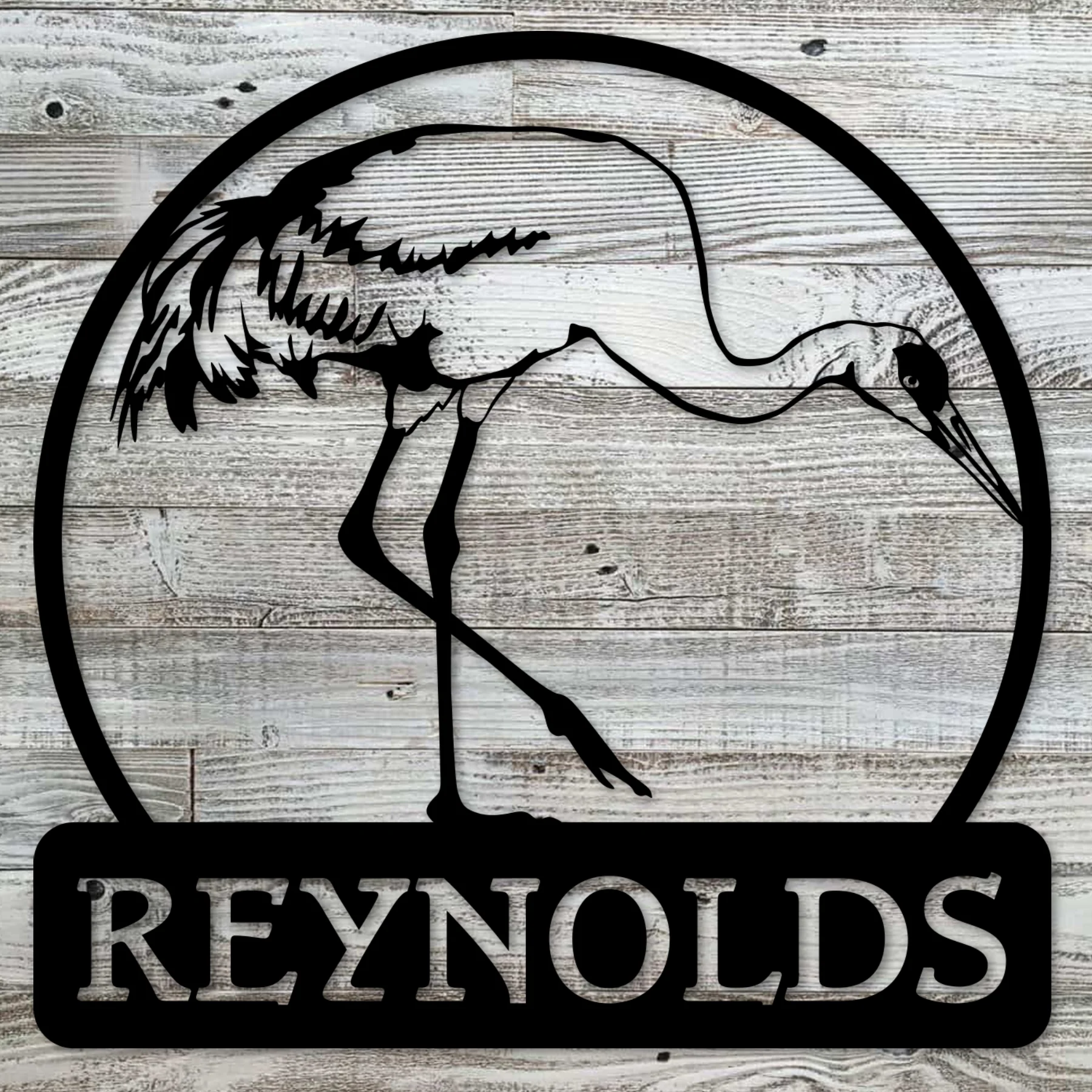 Custom Sandhill Crane Metal Wall Decor - Omega Custom Fabrication LLC