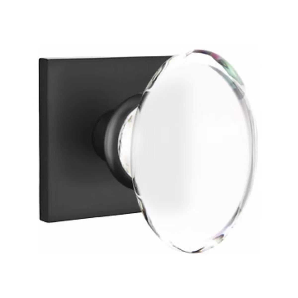HAMPTON GLASS (HT) PRIVACY (BED/BATH) KNOB WITH 2-3/8