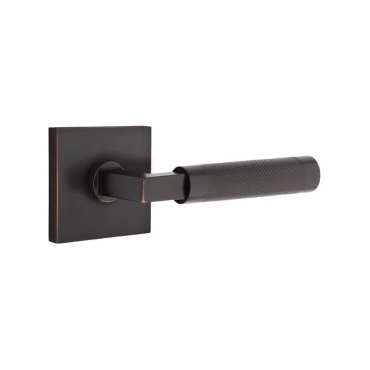 L-SQUARE KNURLED (LS.KN)) DUMMY (PAIR) LEVER - Omega Custom Fabrication LLC