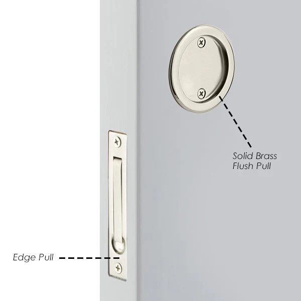 SQUARE DUMMY (2136) POCKET DOOR TUBULAR LOCKS WITH 2-3/8