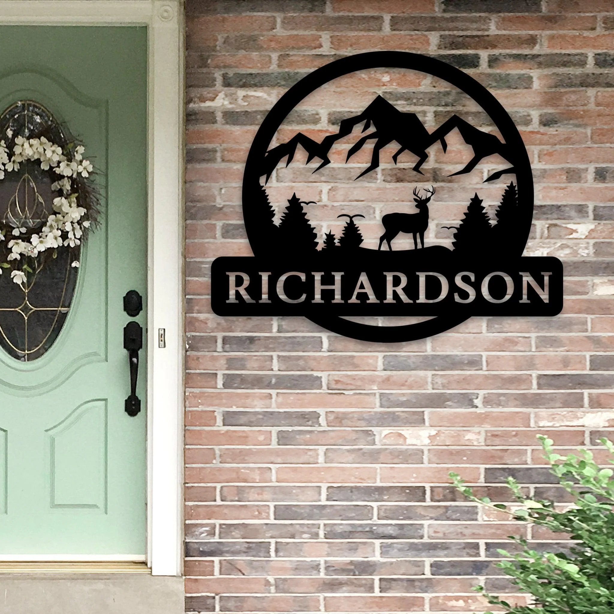 Custom Outdoors Mountain Deer Wall Art - Omega Custom Fabrication LLC