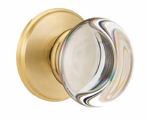 PROVIDENCE GLASS (PC) PRIVACY (BED/BATH) KNOB WITH 2-3/8