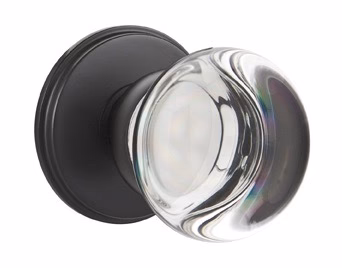 PROVIDENCE GLASS (PC) PASSAGE (HALL/CLOSET) KNOB WITH 2-3/8