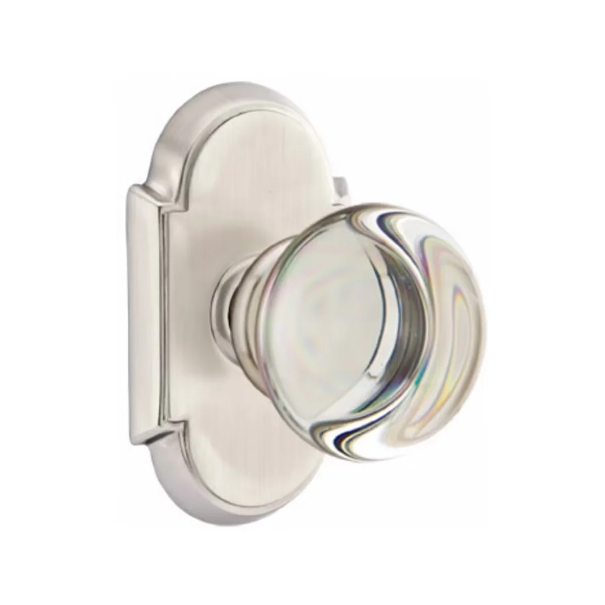 PROVIDENCE GLASS (PC) PASSAGE (HALL/CLOSET) KNOB WITH 2-3/8