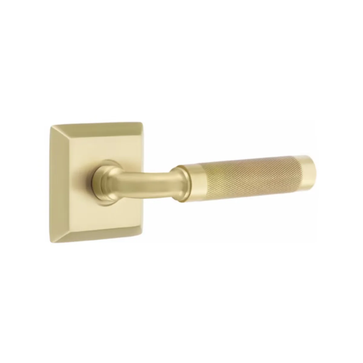 R-BAR KNURLED (RA.KN) PASSAGE (HALL/CLOSET) LEVER WITH 2-3/8