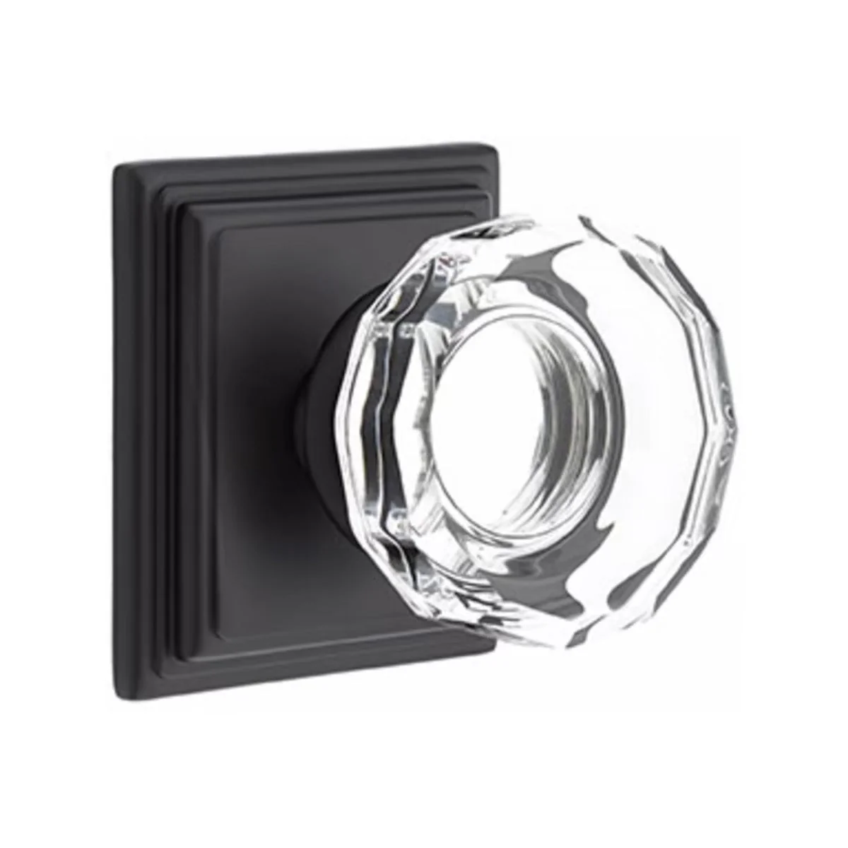 LOWELL GLASS (LW) PRIVACY (BED/BATH) KNOB WITH 2-3/8