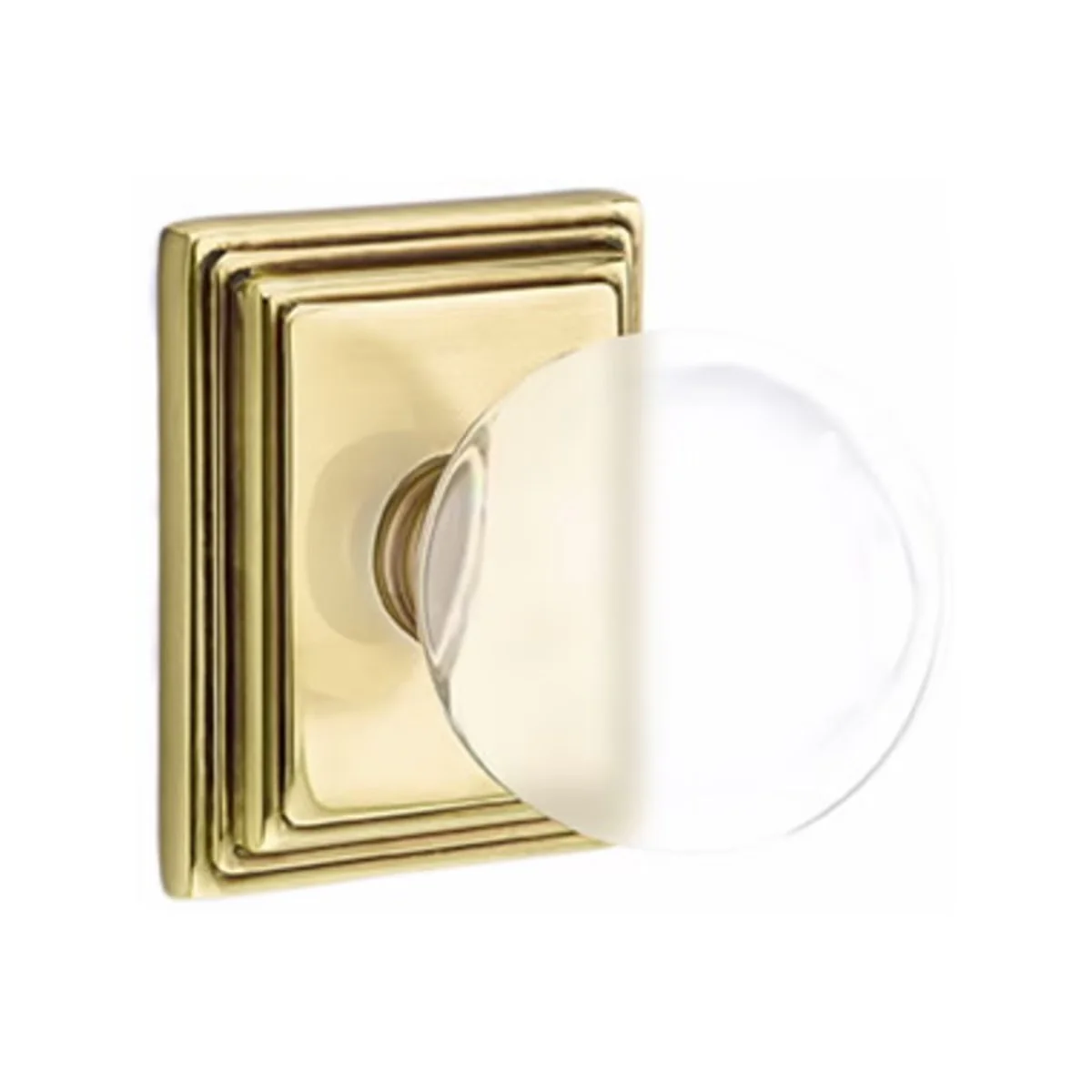 BRISTOL GLASS (BL) PASSAGE (HALL/CLOSET) KNOB WITH 2-3/8