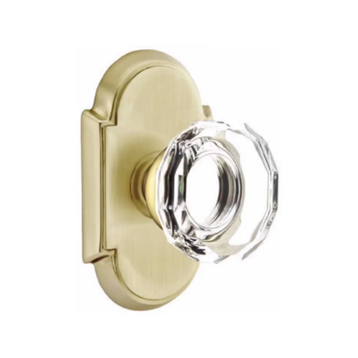 LOWELL GLASS (LW) PRIVACY (BED/BATH) KNOB WITH 2-3/8
