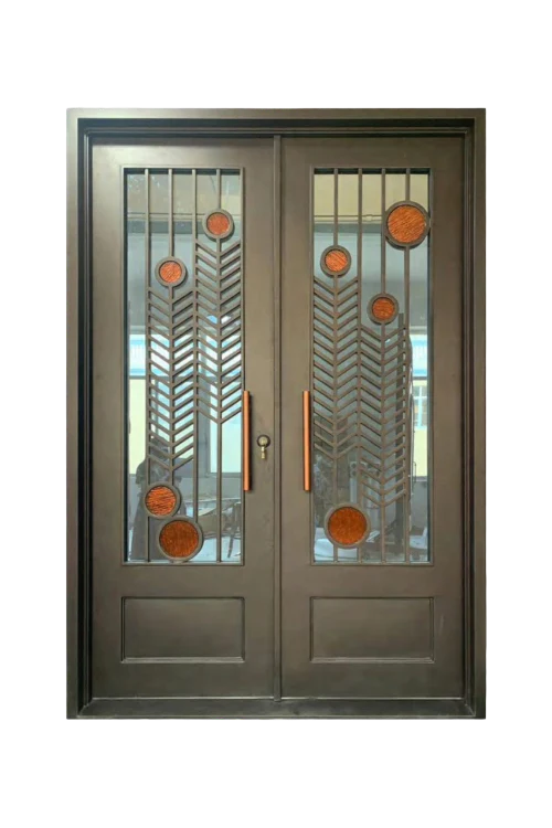 Modern Mirage Iron Door - Omega Custom Fabrication LLC