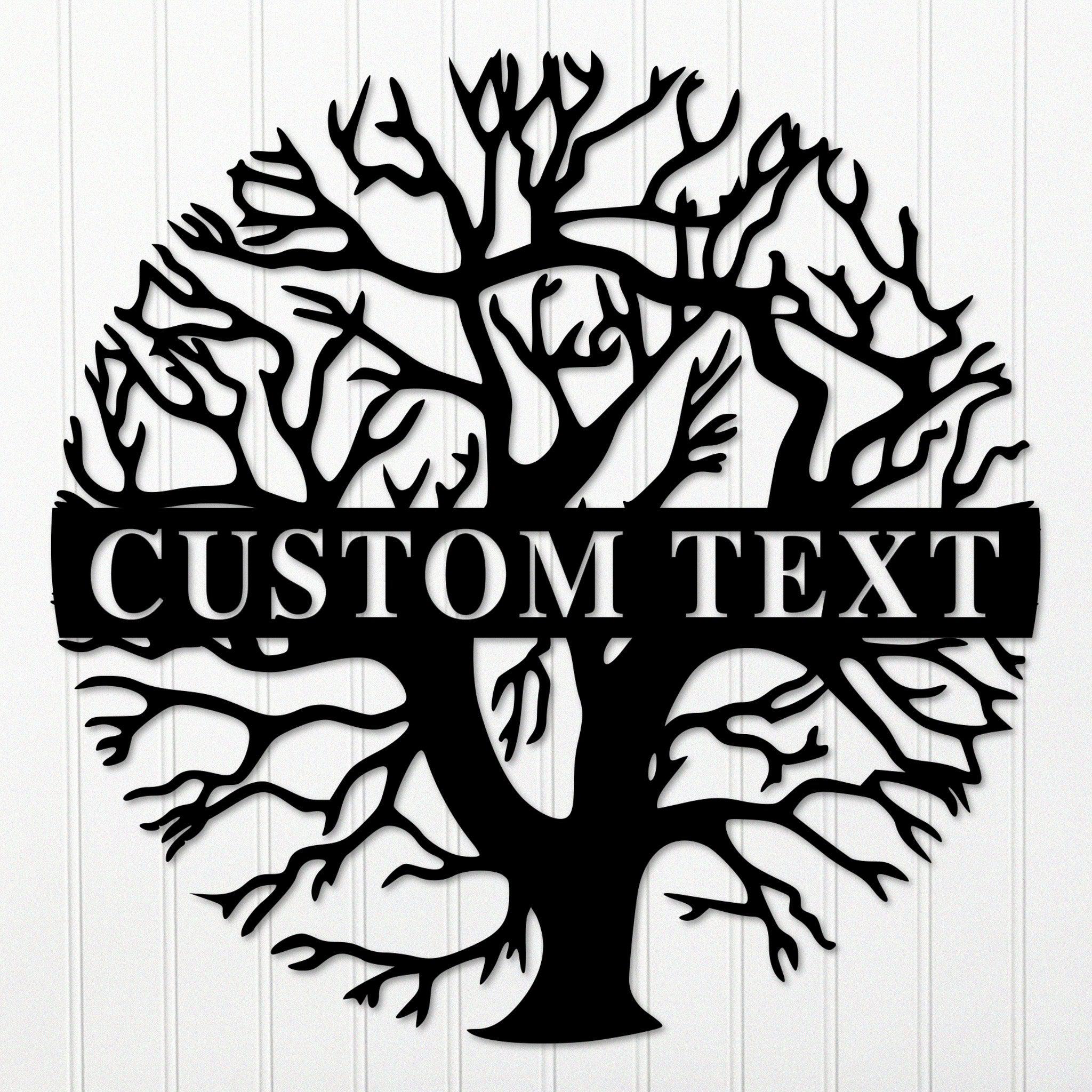 Custom Round Tree Metal Wall Decor - Omega Custom Fabrication LLC