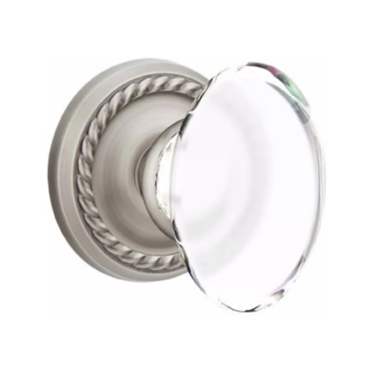 HAMPTON GLASS (HT) PASSAGE (HALL/CLOSET) KNOB WITH 2-3/8