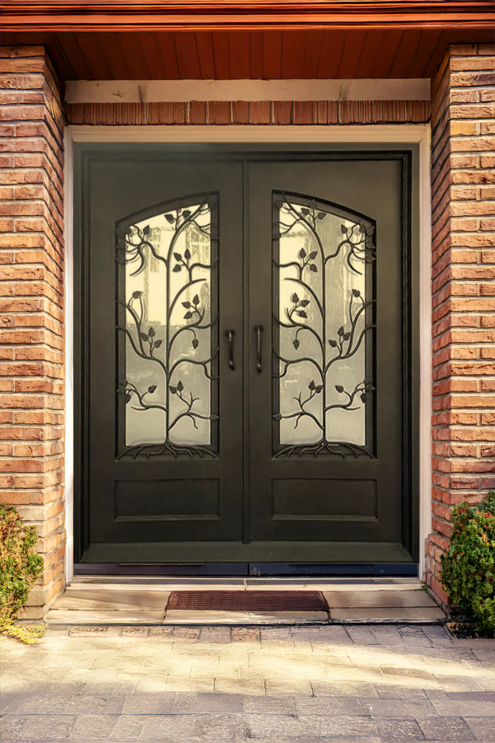 Trellis Iron Door - Omega Custom Fabrication LLC