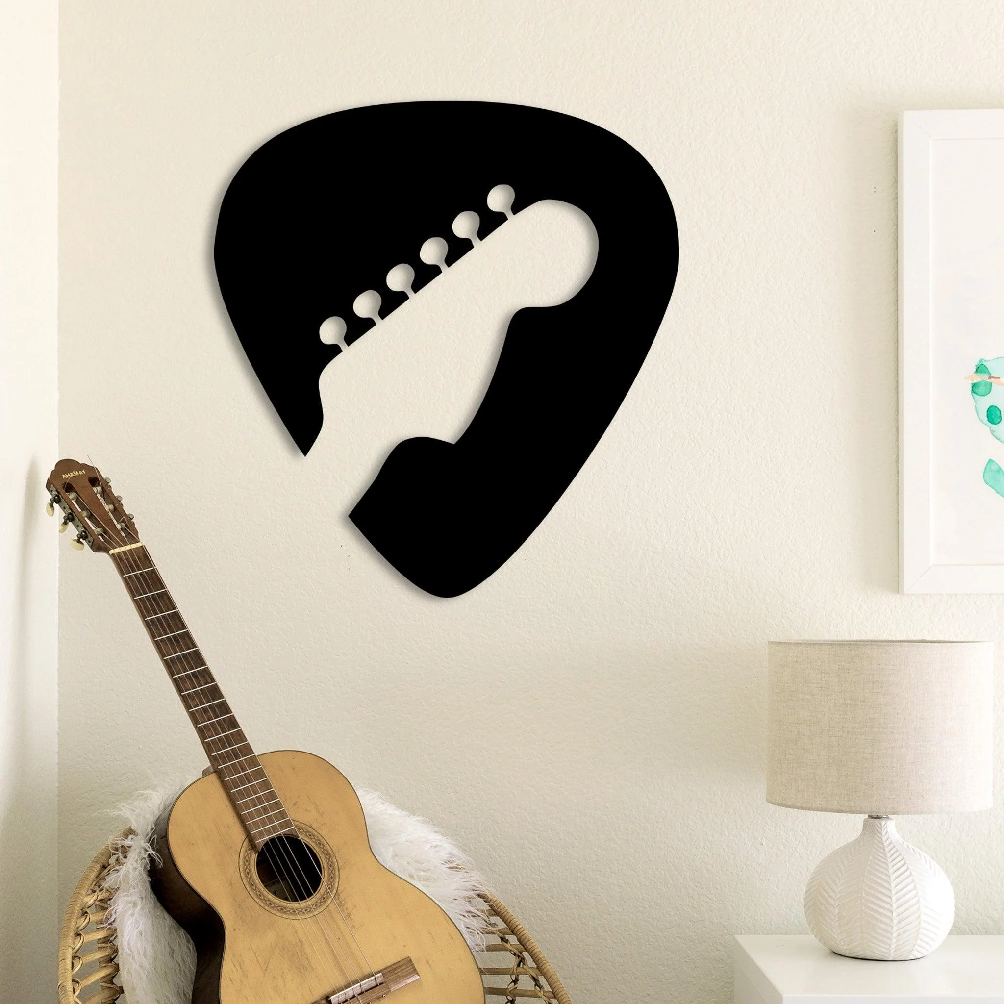 Guitar Pick Wall Art - Omega Custom Fabrication LLC