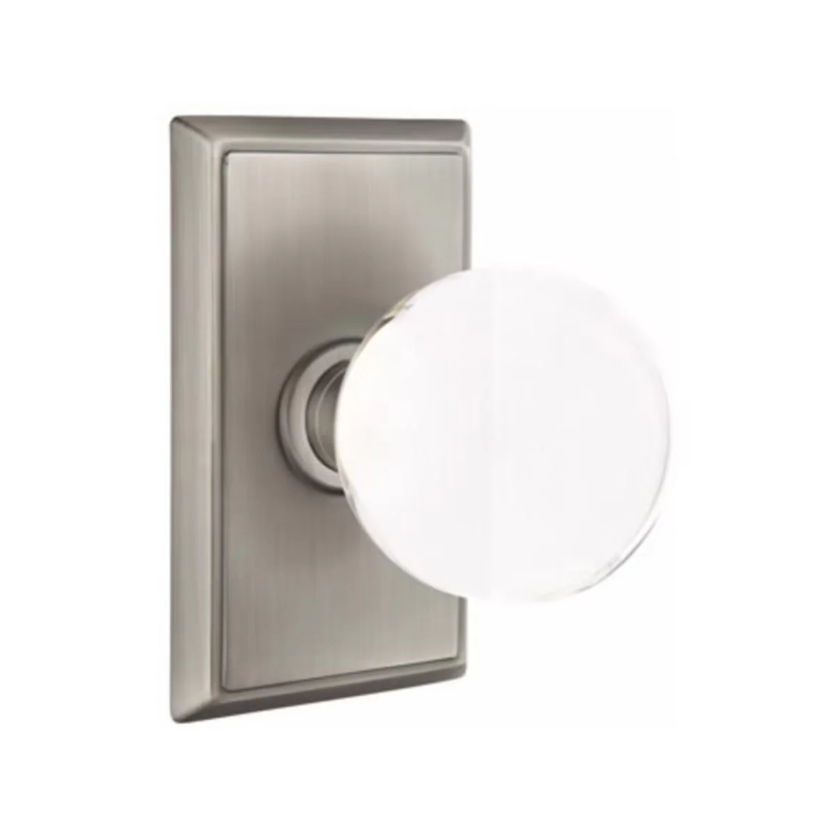 BRISTOL GLASS (BL) PRIVACY (BED/ BATH) KNOB WITH 2-3/8