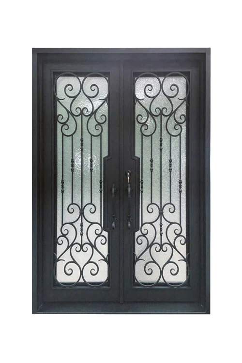 Imperial Bloom Iron Door - Omega Custom Fabrication LLC