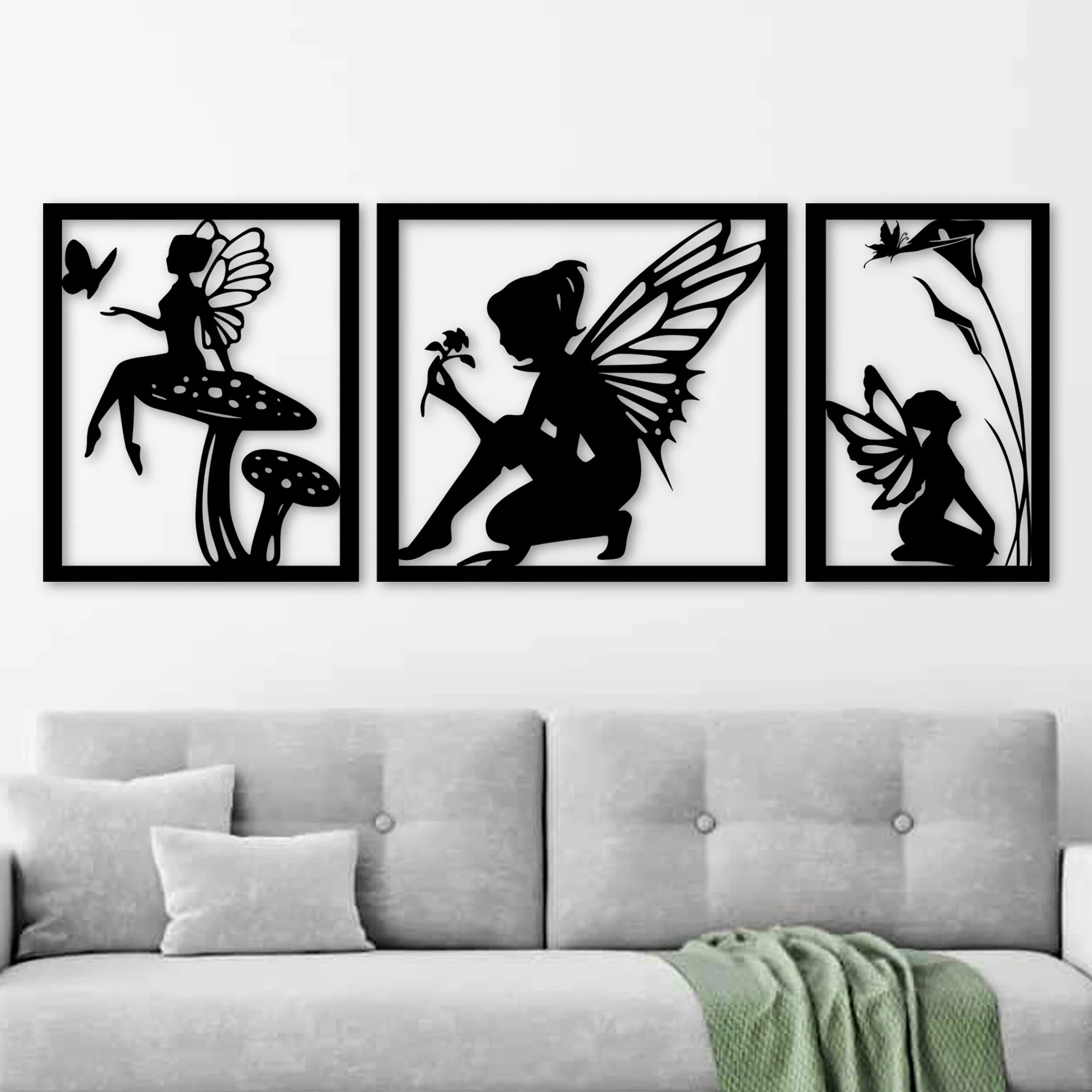 Fairy Wall Art Decorative Panels - Omega Custom Fabrication LLC