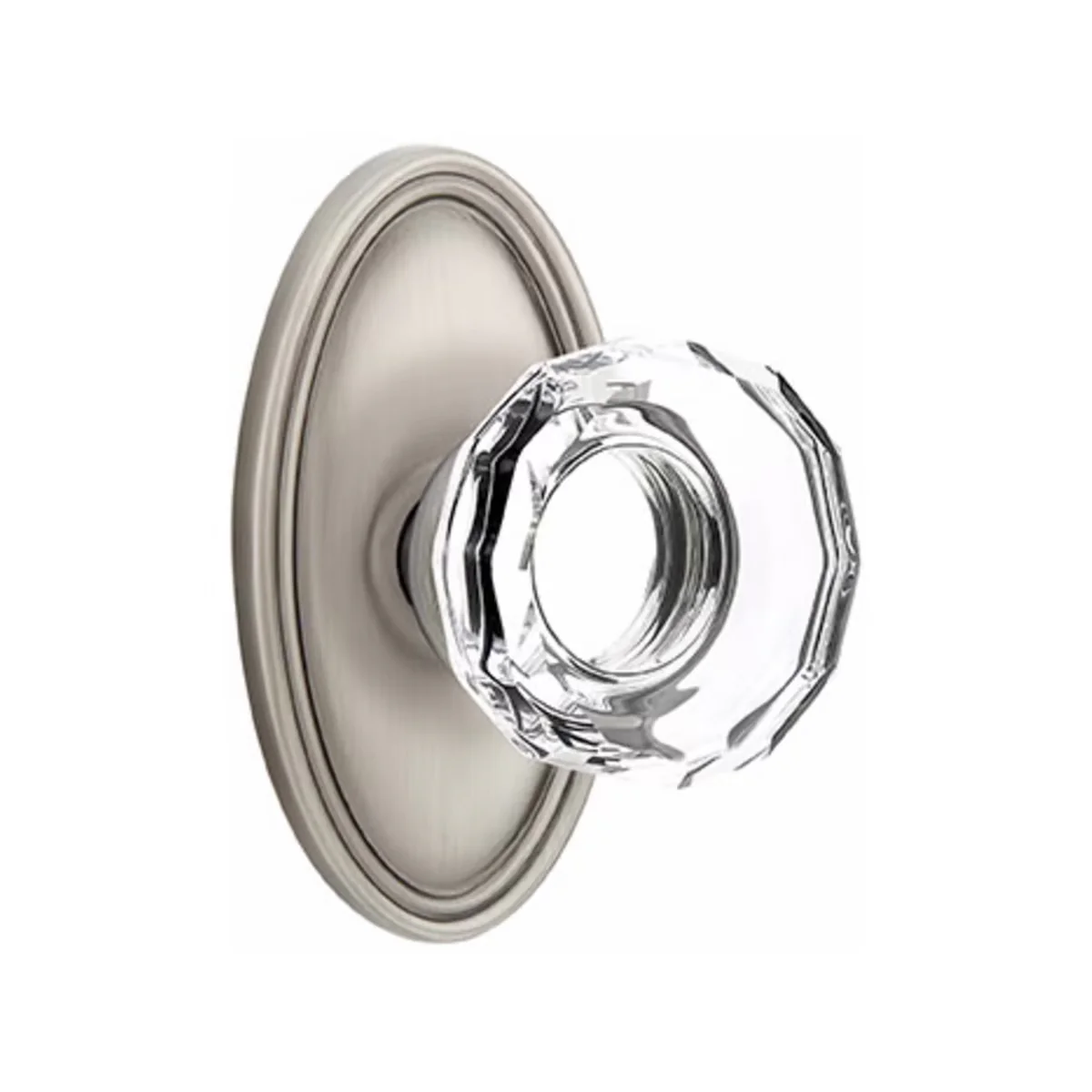 LOWELL GLASS (LW) PASSAGE (HALL/CLOSET) KNOB WITH 2-3/8