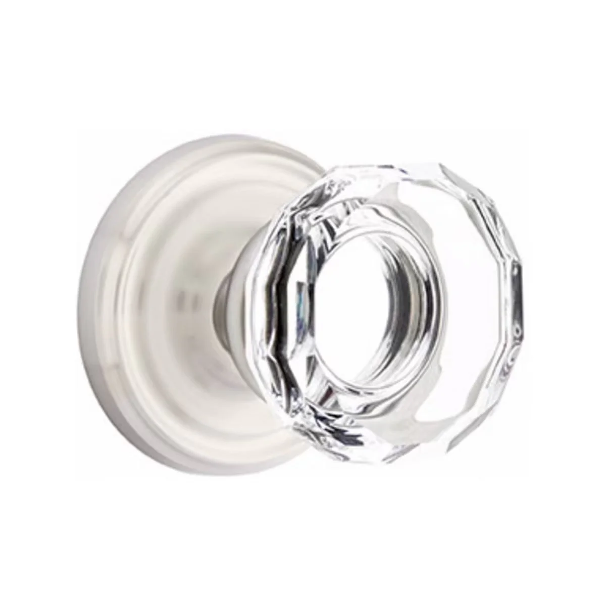 LOWELL GLASS (LW) PRIVACY (BED/BATH) KNOB WITH 2-3/8