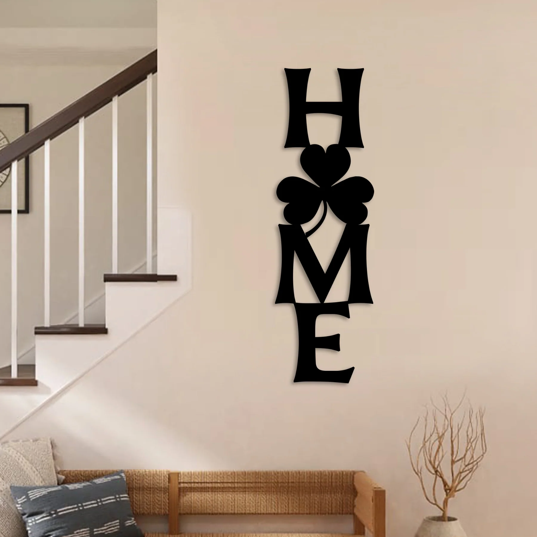 Shamrock Vertical Home Metal Wall Art - Omega Custom Fabrication LLC