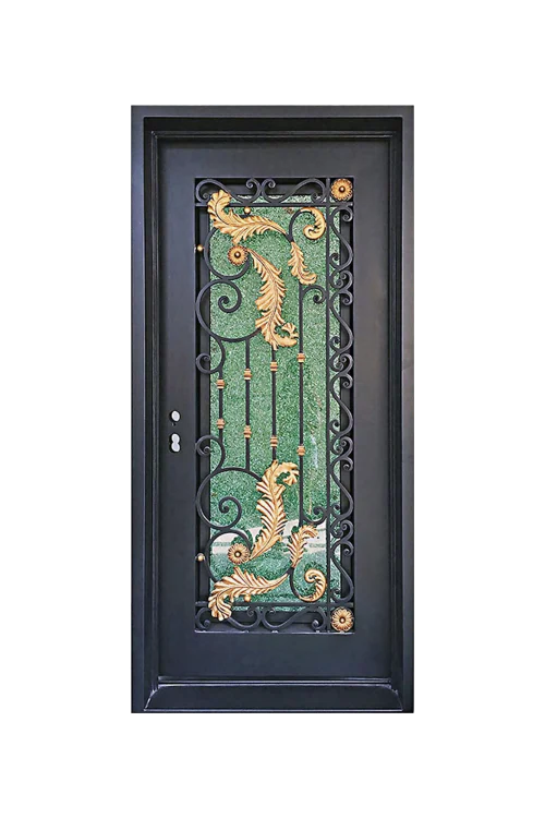 Vineyard Single Iron Door - Omega Custom Fabrication LLC