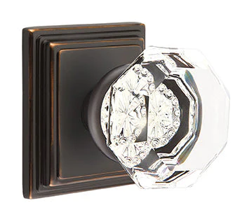 OLD TOWN GLASS (OT) PRIVACY (BED/BATH) KNOB WITH 2-3/8