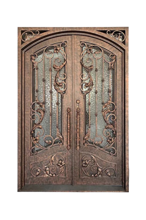 Gilded Vine Iron Door - Omega Custom Fabrication LLC
