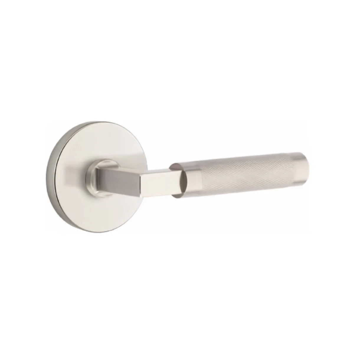 L-SQUARE KNURLED (LS.KN) PRIVACY (BED/BATH) LEVER WITH 2-3/8