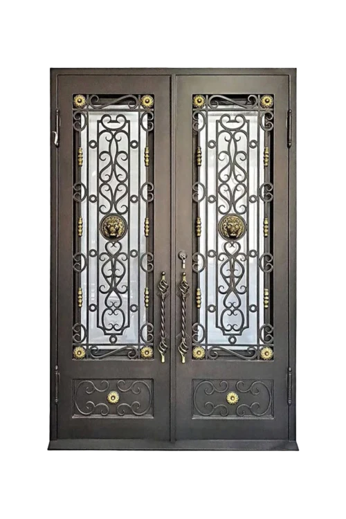 Lion's Gate Iron Door - Omega Custom Fabrication LLC