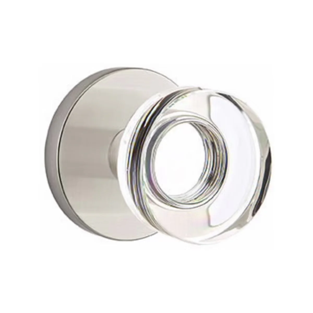 MODERN DISC GLASS (MDC) PASSAGE (HALL/CLOSET) KNOB WITH 2-3/8
