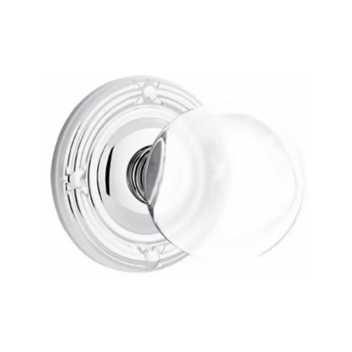 BRISTOL GLASS (BL) PRIVACY (BED/ BATH) KNOB WITH 2-3/8