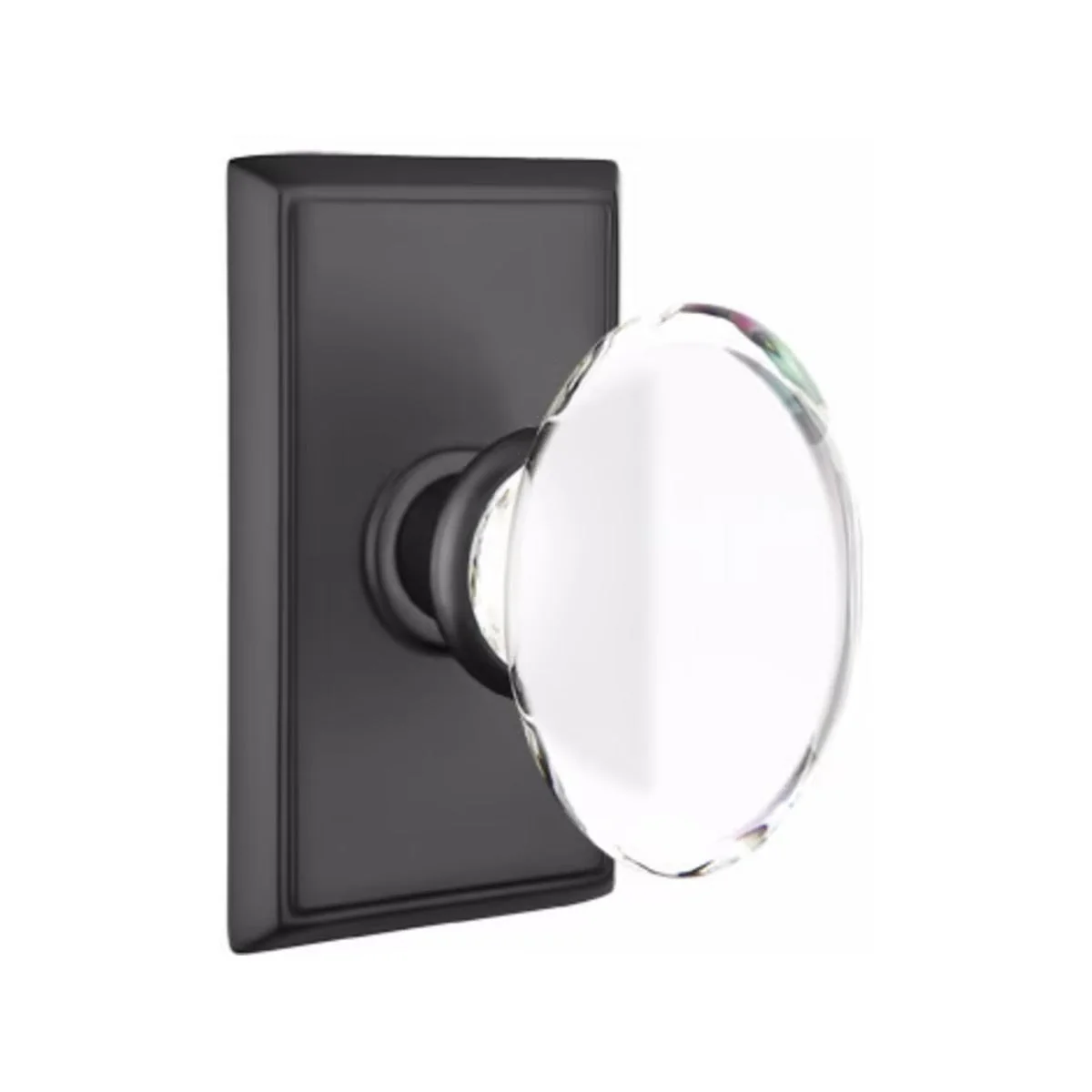 HAMPTON GLASS (HT) PASSAGE (HALL/CLOSET) KNOB WITH 2-3/8