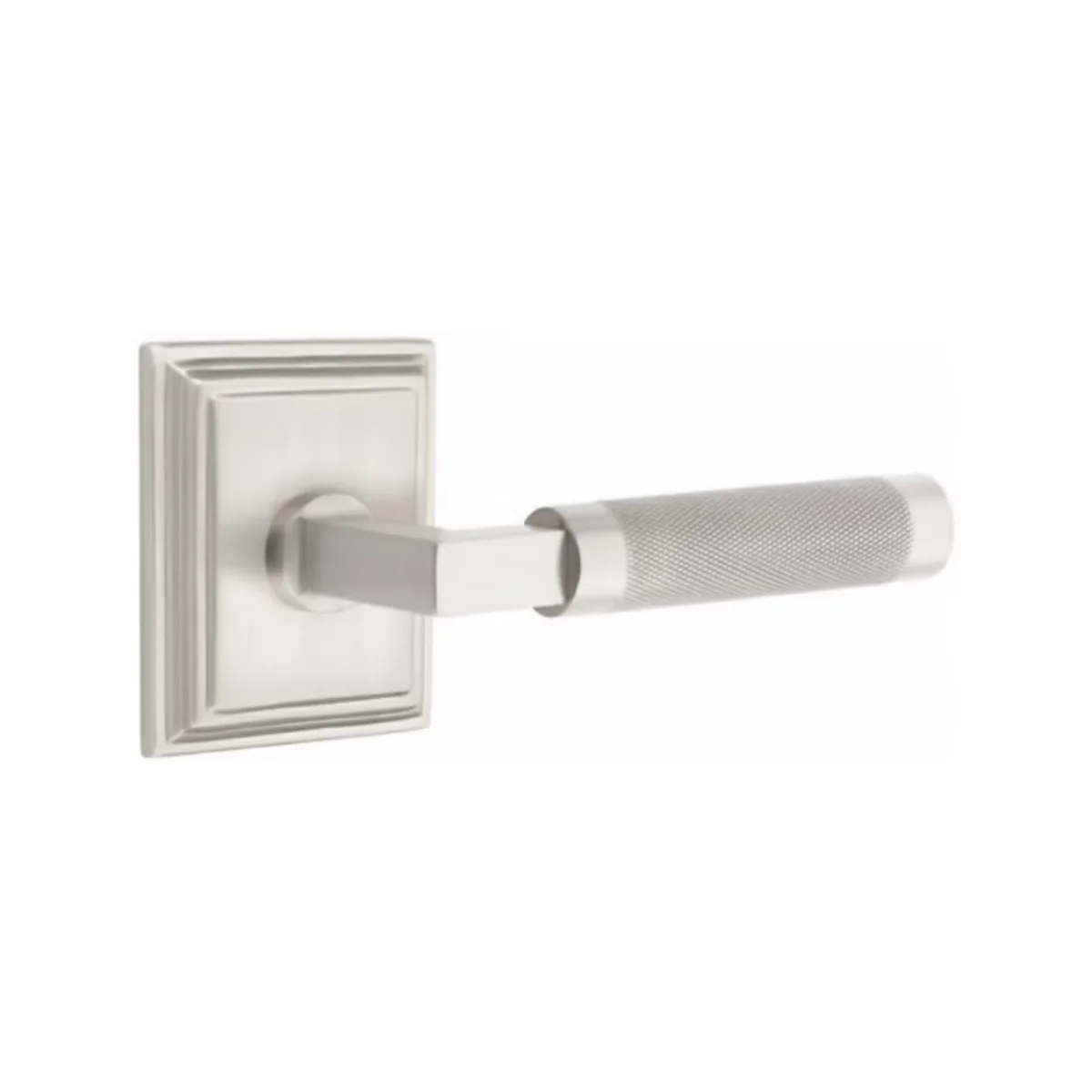 L-SQUARE KNURLED (LS.KN)) DUMMY (PAIR) LEVER - Omega Custom Fabrication LLC