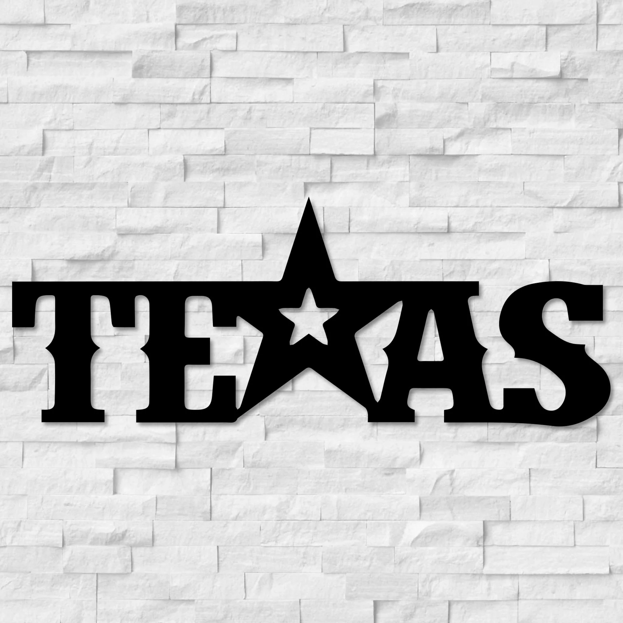 Texas Star Metal Wall Art - Omega Custom Fabrication LLC