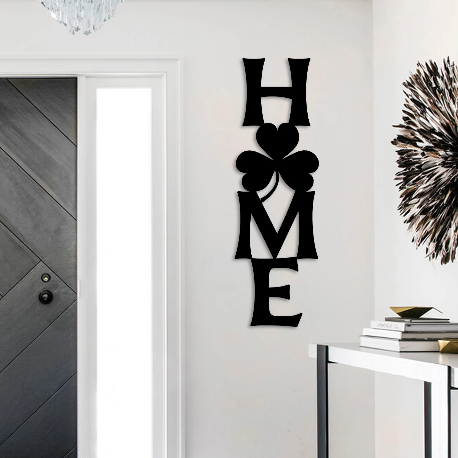 Shamrock Vertical Home Metal Wall Art - Omega Custom Fabrication LLC