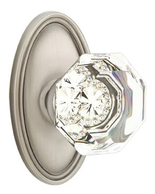 OLD TOWN GLASS (OT) PASSAGE (HALL/CLOSET) KNOB WITH 2-3/8