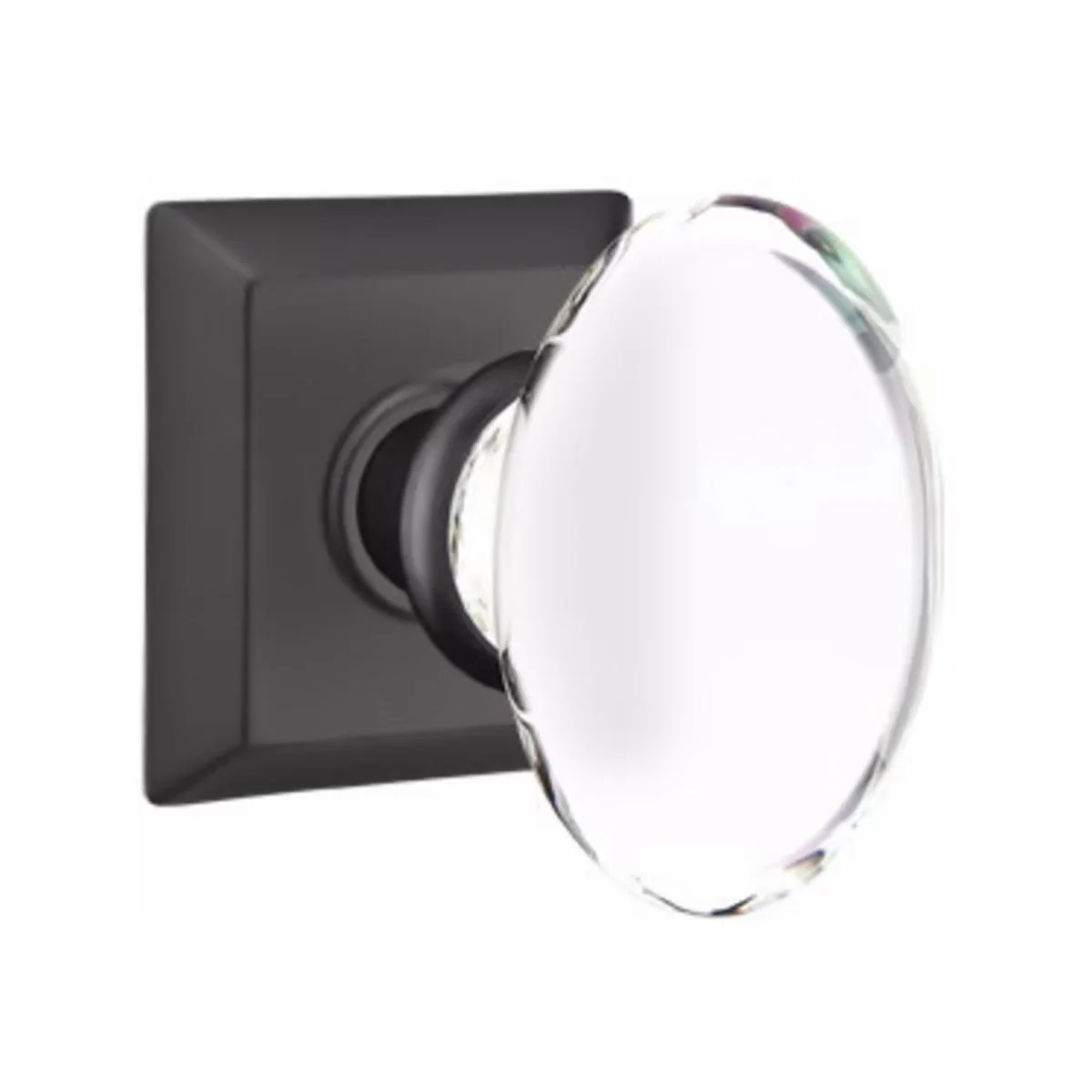 HAMPTON GLASS (HT) PASSAGE (HALL/CLOSET) KNOB WITH 2-3/8