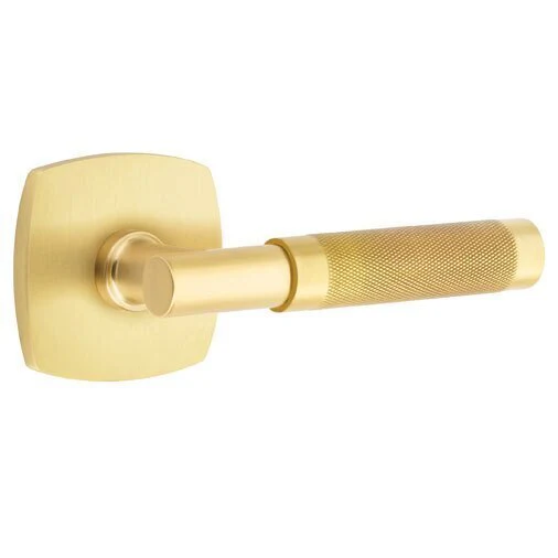 T-BAR KNURLED (TA.KN) PRIVACY (BED/BATH) LEVER WITH 2-3/8