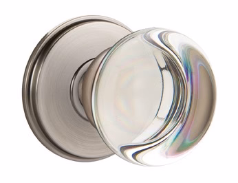 PROVIDENCE GLASS (PC) PASSAGE (HALL/CLOSET) KNOB WITH 2-3/8