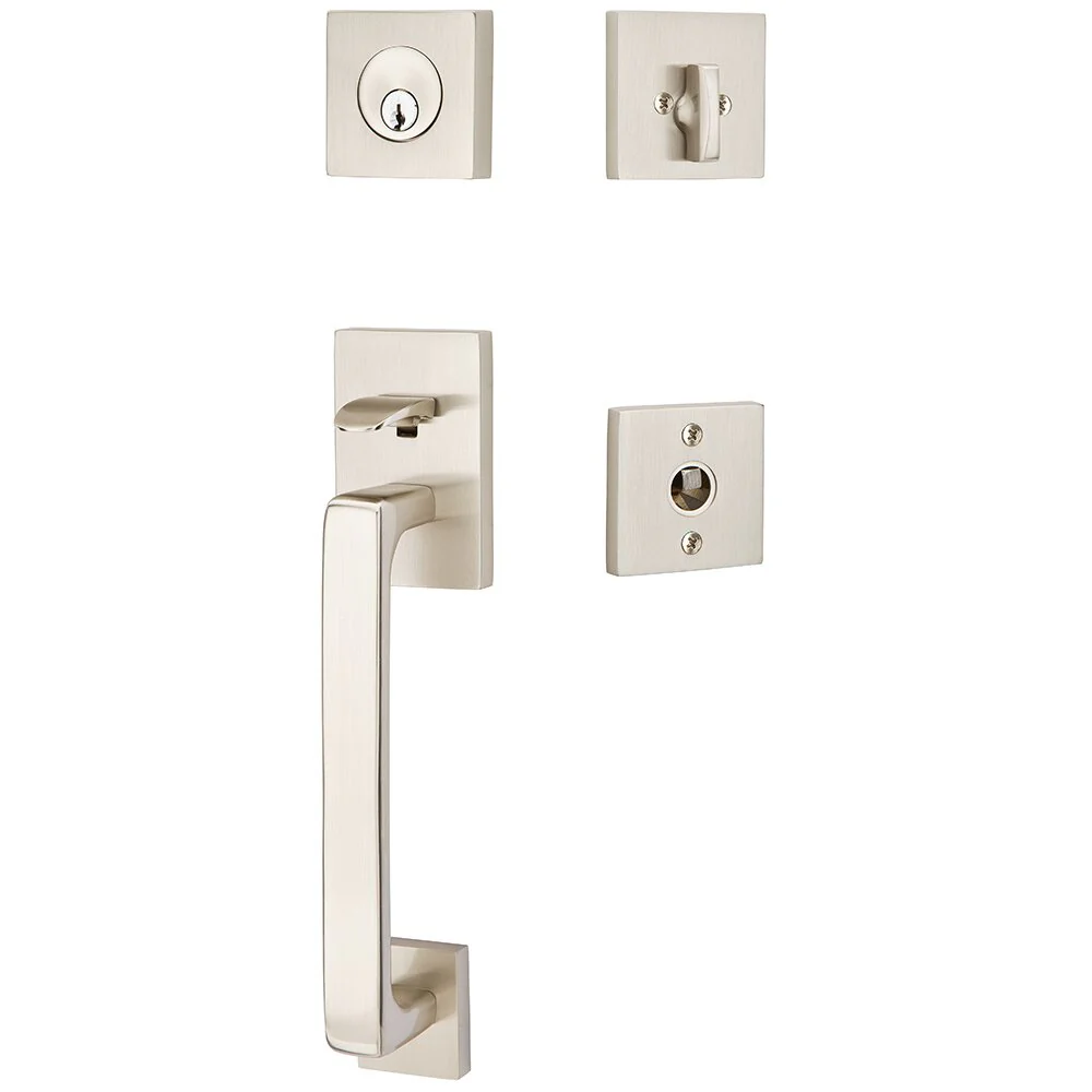 BADEN SATIN NICKEL (US15) HANDLESET SINGLE-CYLINDER [4820] W/ 2-3/8