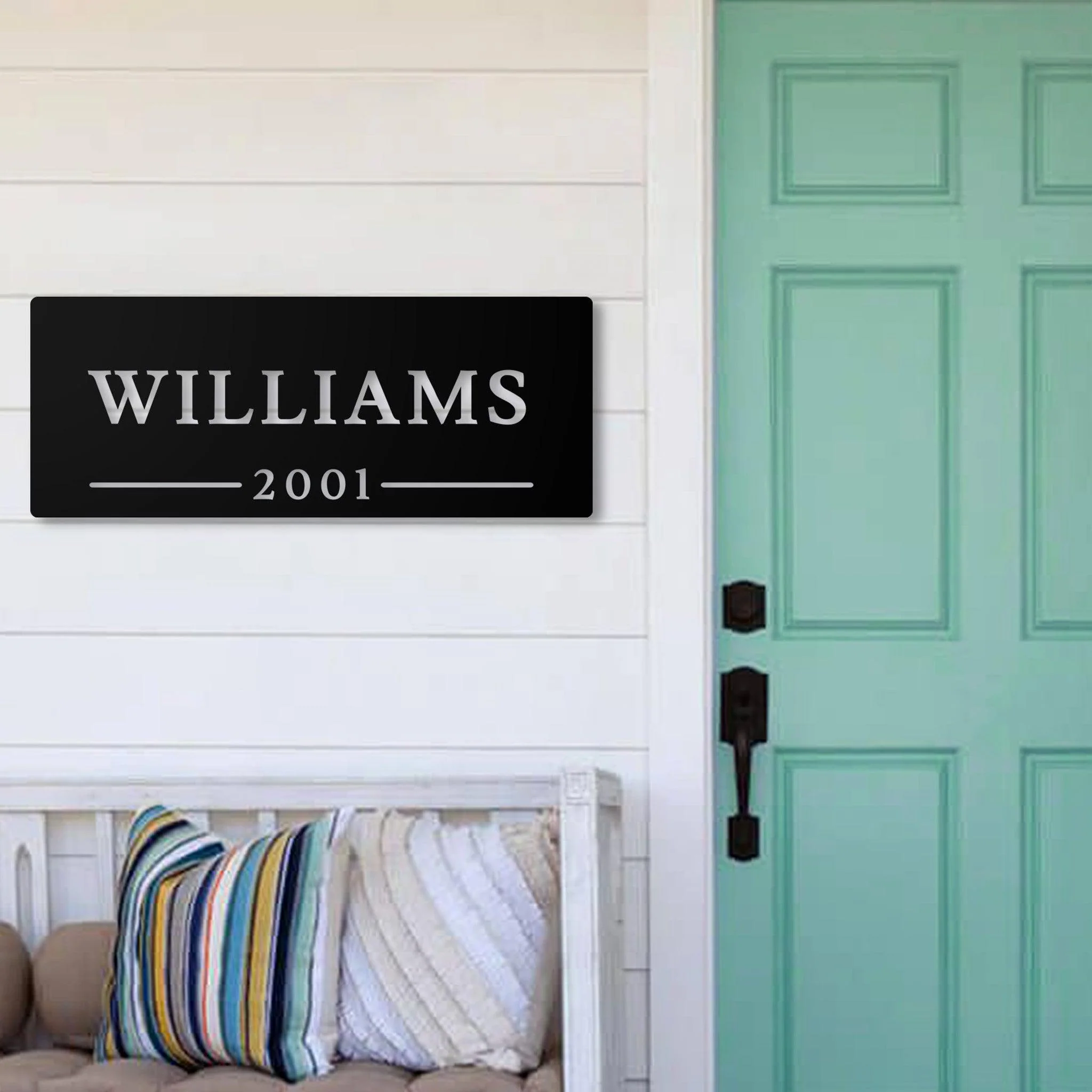 Custom Family Name Plate - Omega Custom Fabrication LLC