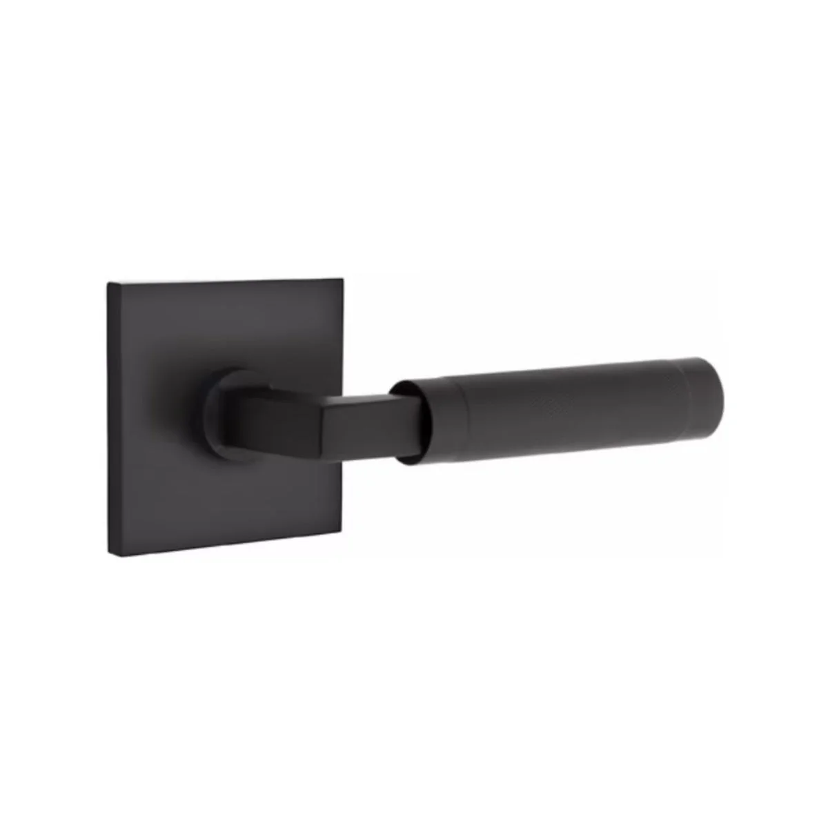 L-SQUARE KNURLED (LS.KN) PRIVACY (BED/BATH) LEVER WITH 2-3/8