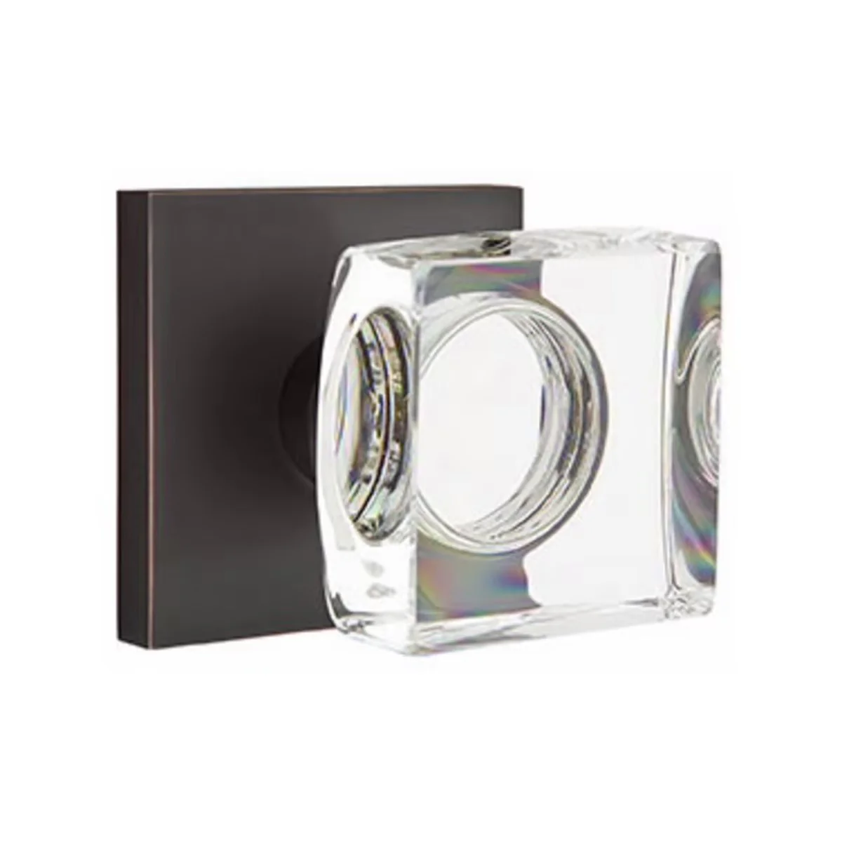 MODERN SQUARE GLASS (MSC) DUMMY (PAIR) KNOB - Omega Custom Fabrication LLC