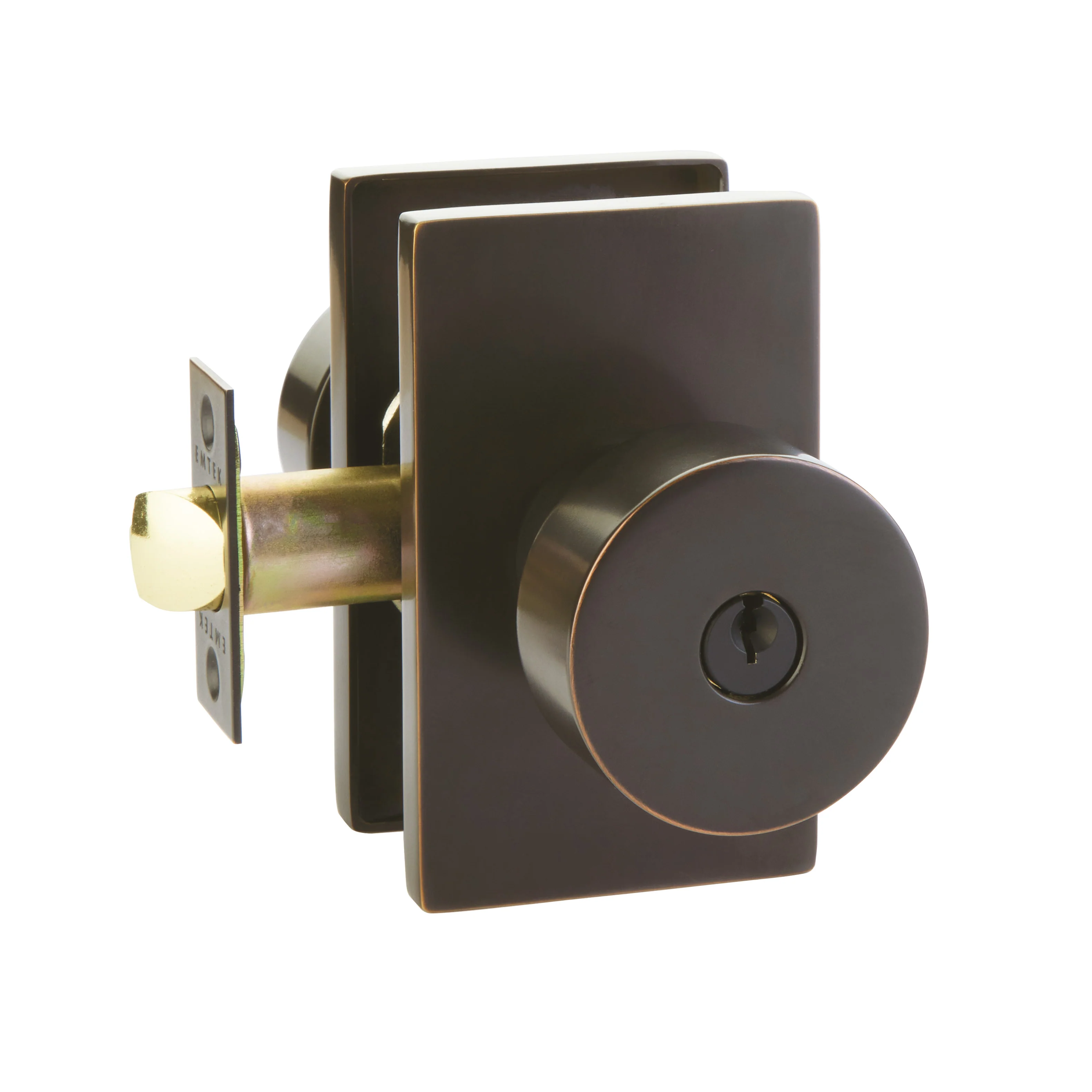 ROUND (ROU) KEY IN KNOB LOCKSET WITH 2-3/8