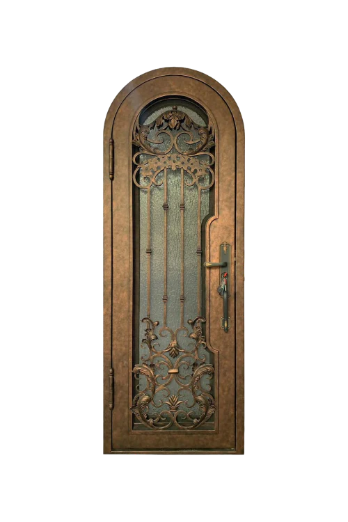 Aurum Entryway Single Iron Door - Omega Custom Fabrication LLC