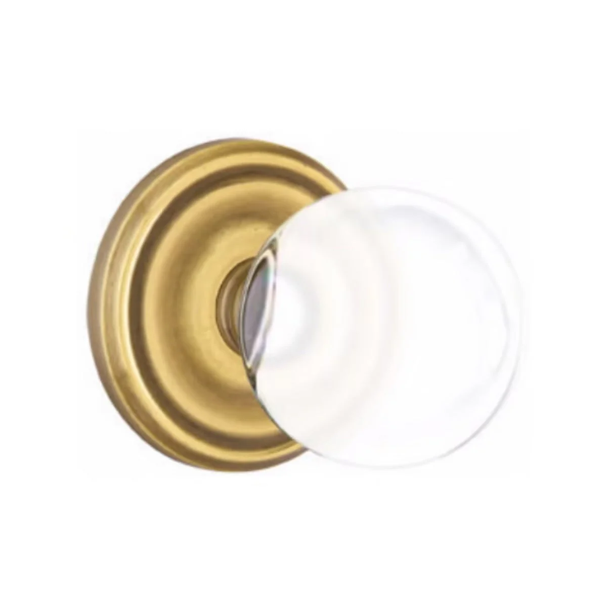 BRISTOL GLASS (BL) PRIVACY (BED/ BATH) KNOB WITH 2-3/8