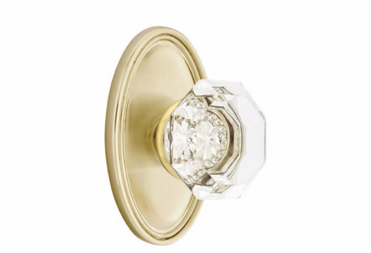 OLD TOWN GLASS (OT) PASSAGE (HALL/CLOSET) KNOB WITH 2-3/8