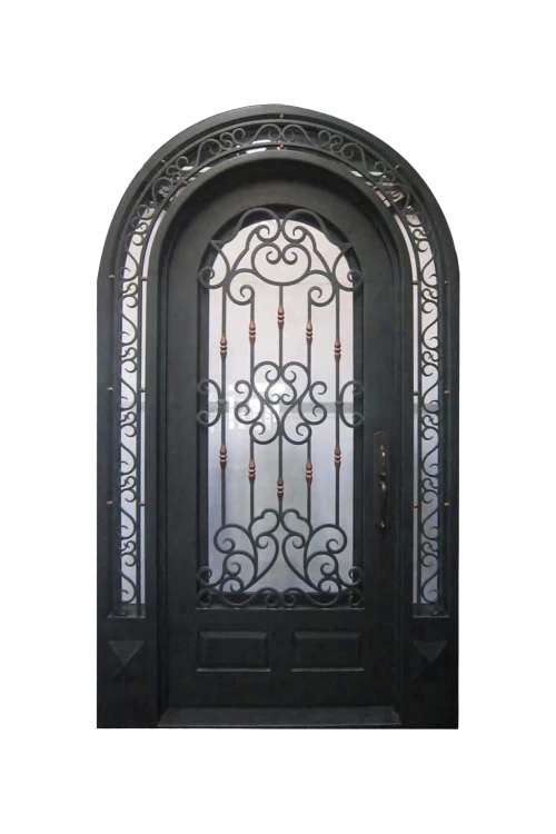 Vita Arcata Single Iron Door - Omega Custom Fabrication LLC