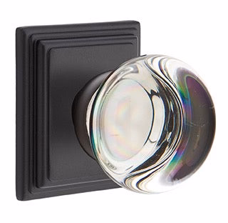 PROVIDENCE GLASS (PC) PRIVACY (BED/BATH) KNOB WITH 2-3/8