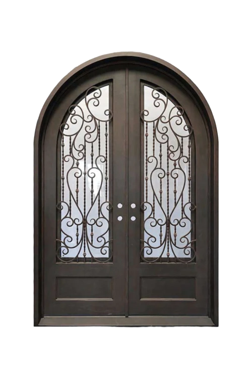 Queen of Spades Iron Archway Door - Omega Custom Fabrication LLC